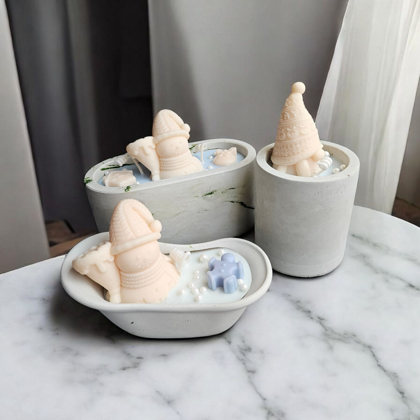 Concrete Soy Candle – Christmas Edition