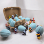 Kids Bath Bombs 6 Egg Bath Bombs with 1990s Toy Surprises | Gift Set | Handmade & Natural | Fun Bath Experience
