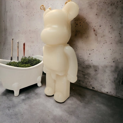 Eco Friendly Handcrafted Bear Brick Scented Beeswax Candle - Home Decor