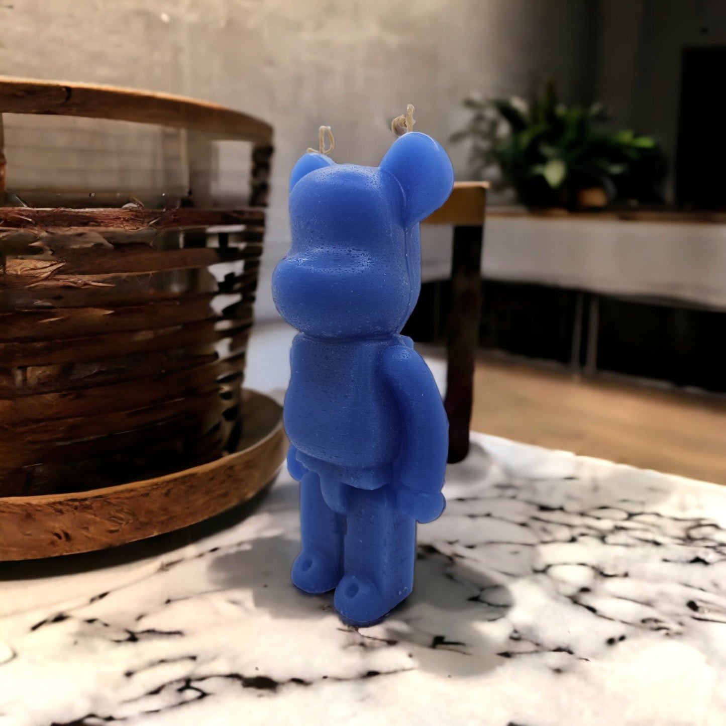 Eco Friendly Handcrafted Bear Brick Scented Beeswax Candle - Home Decor